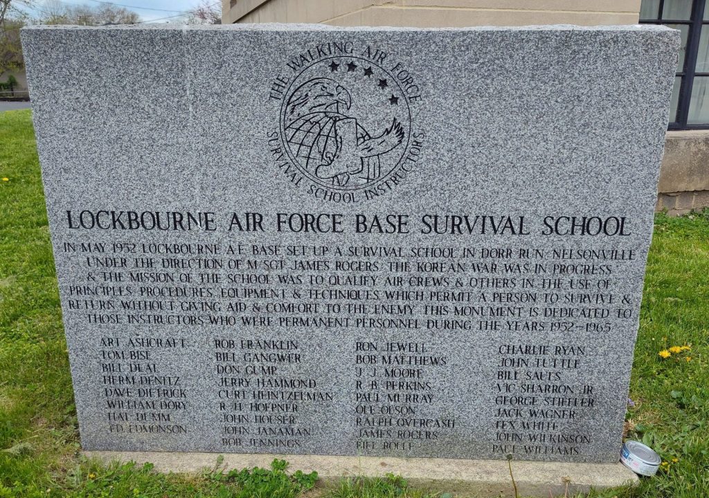 LOCKBOURNE AIR FORCE BASE SURVIVAL SCHOOL MEMORIAL