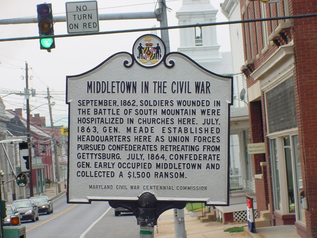 MIDDLETOWN IN THE CIVIL WAR MEMORIAL MARKER
