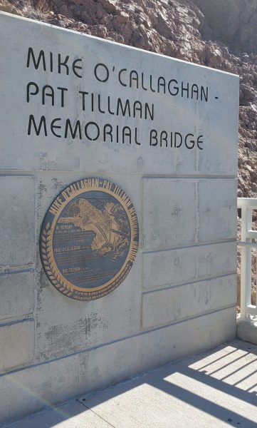 MIKE O’CALLAGHAN AND PAT TILLMAN MEMORIAL BRIDGE MARKER