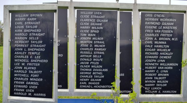 MORRISTOWN DISTRICT ROLL OF HONOR WAR MEMORIAL LEFT SIDE
