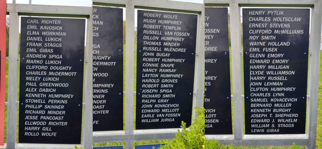 MORRISTOWN DISTRICT ROLL OF HONOR WAR MEMORIAL RIGHT SIDE