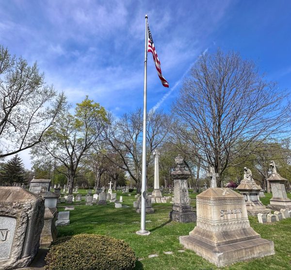 MOUNT ELLIOTT CEMETERY VETERANS MEMORIAL FLAGPOLE