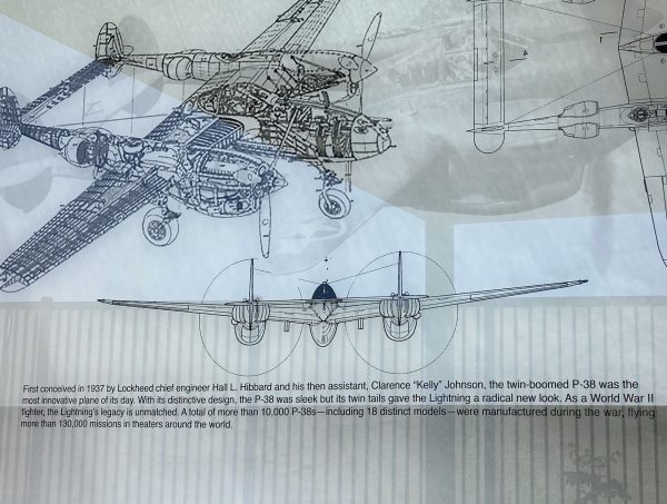 P-38 LIGHTNING 1939 MEMORIAL AIRCRAFT PLAQUE