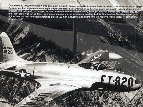 P-80 SHOOTING STAR 1944 MEMORIAL AIRCRAFT PLAQUE