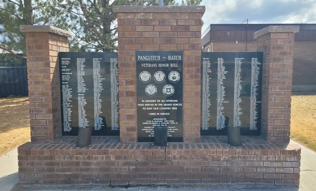 PANGUITCH-HATCH VETERANS HONOR ROLL MEMORIAL