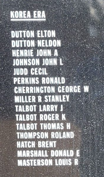 PANGUITCH-HATCH VETERANS HONOR ROLL MEMORIAL PLAQUE E