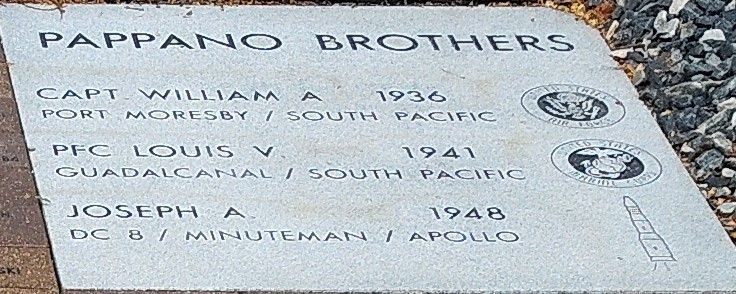 PAPPANO BROTHERS WAR MEMORIAL STONE