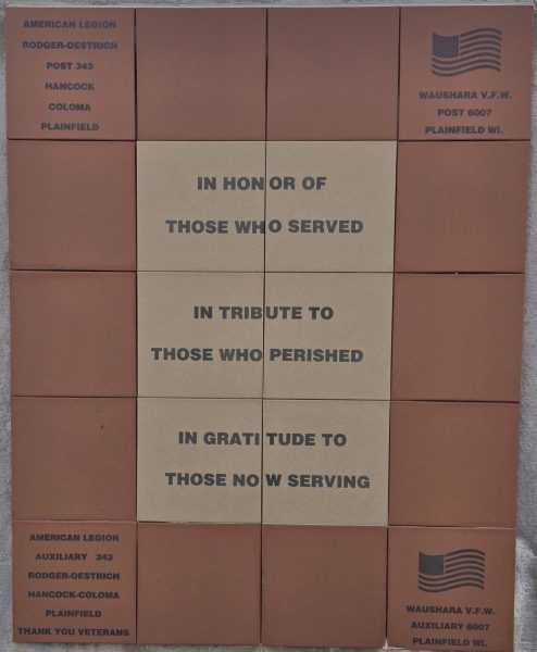 PLAINFIELD IN HONOR OF THOSE WHO SERVED MEMORIAL PAVERS