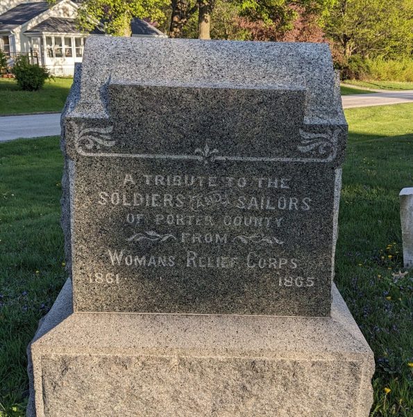 PORTER COUNTY SOLDERS AND SAILORS CIVIL WAR MEMORIAL FRONT