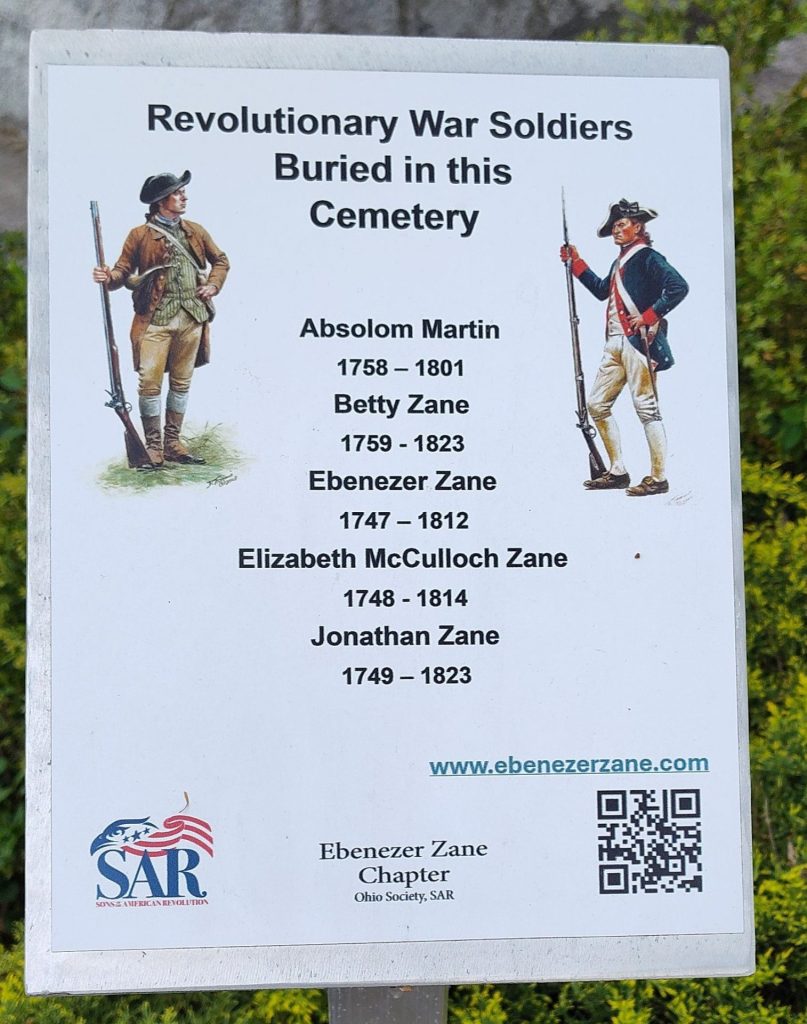 REVOLUTIONARY WAR SOLDIERS BURIED IN THIS CEMETERY MEMORIAL PLAQUE MARTINS FERRY