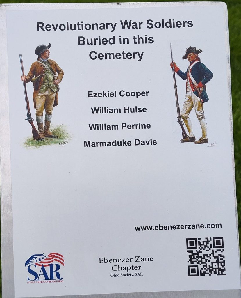 REVOLUTIONARY WAR SOLDIERS BURIED IN THIS CEMETERY MEMORIAL PLAQUE SAINT CLAIRSVILLE