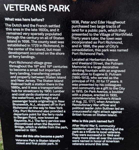 RICHMOND COUNTY VETERANS PARK