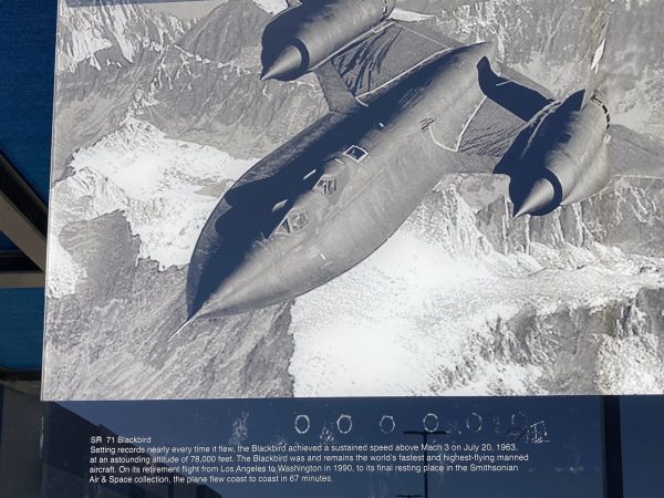 SR-71 BLACKBIRD 1963 MEMORIAL AIRCRAFT PLAQUE