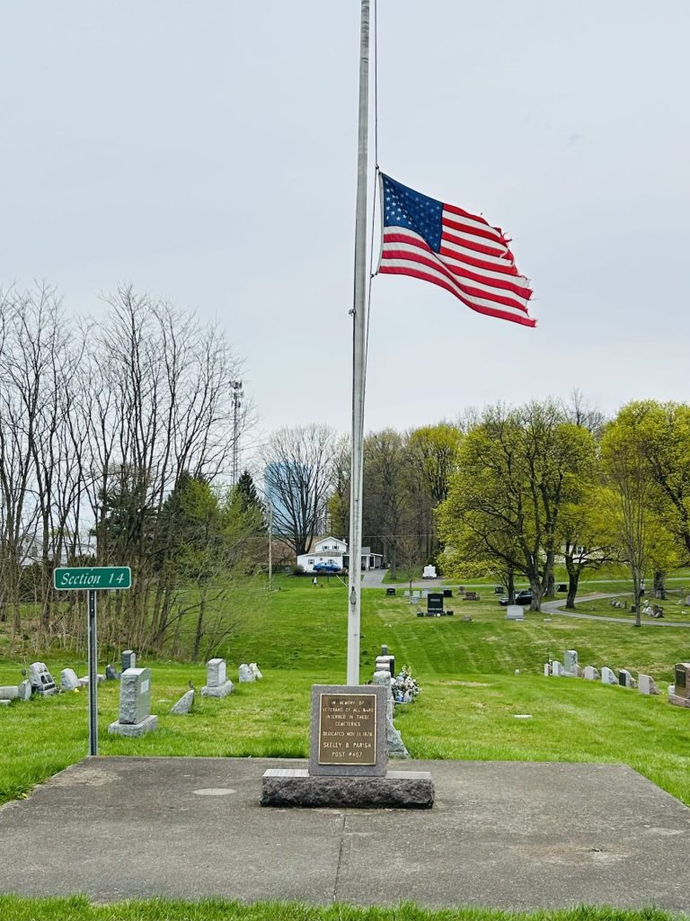 SEELEY B. PARISH POST #457 VETERANS OF ALL WARS MEMORIAL FLAGPOLE