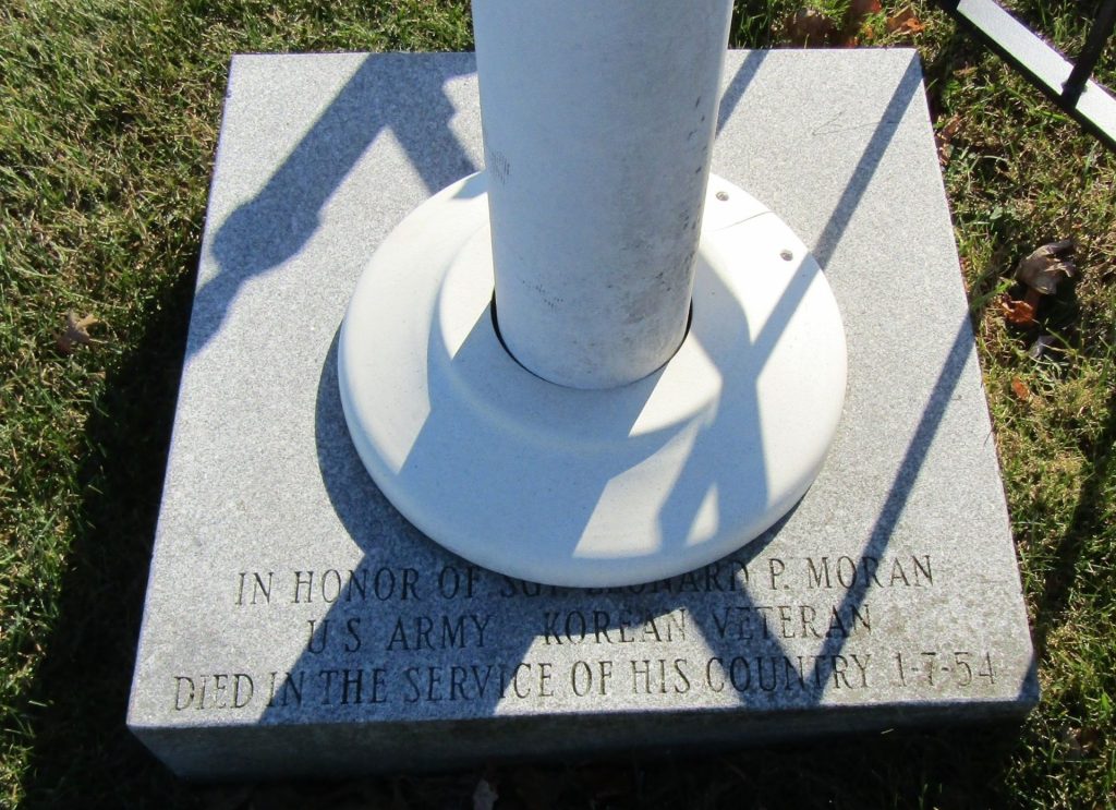 SOUTH BOSTON KOREAN WAR MEMORIAL FLAGPOLE STONE B