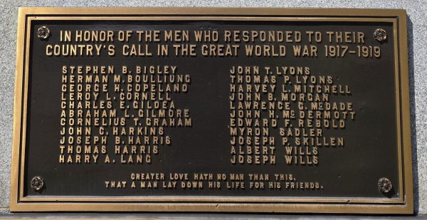 SOUTH VERSAILLES TWP WAR VETERANS MEMORIAL PLAQUE A