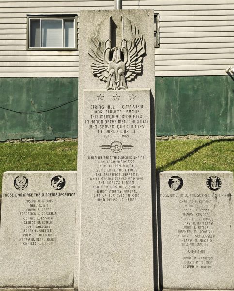 SPRING HILL WORLD WAR II HONOR ROLL MEMORIAL