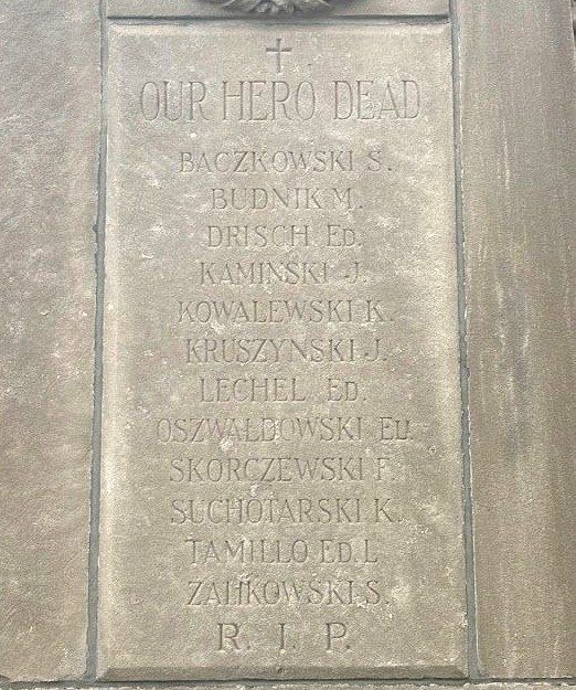 ST. HYACINTH PARISH WORLD WAR MEMORIAL HONOR ROLL STONE