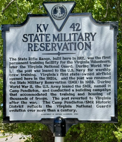 STATE MILITARY RESERVATION WAR MEMORIAL MARKER