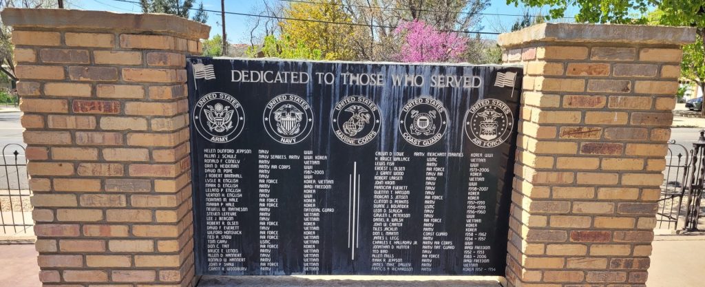 TOQUERVILLE VETERANS MEMORIAL BACK