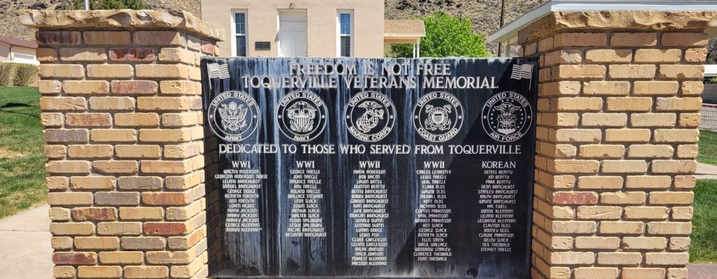 TOQUERVILLE VETERANS MEMORIAL FRONT