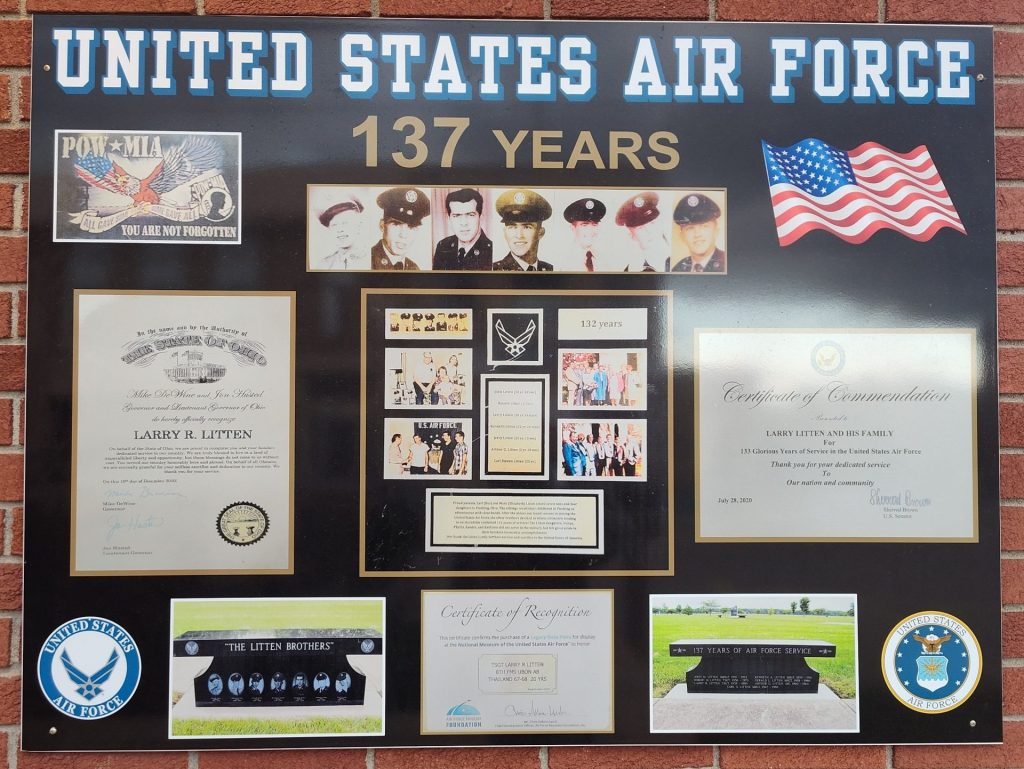 UNITED STATES AIR FORCE 137 YEARS MEMORIAL PLAQUE