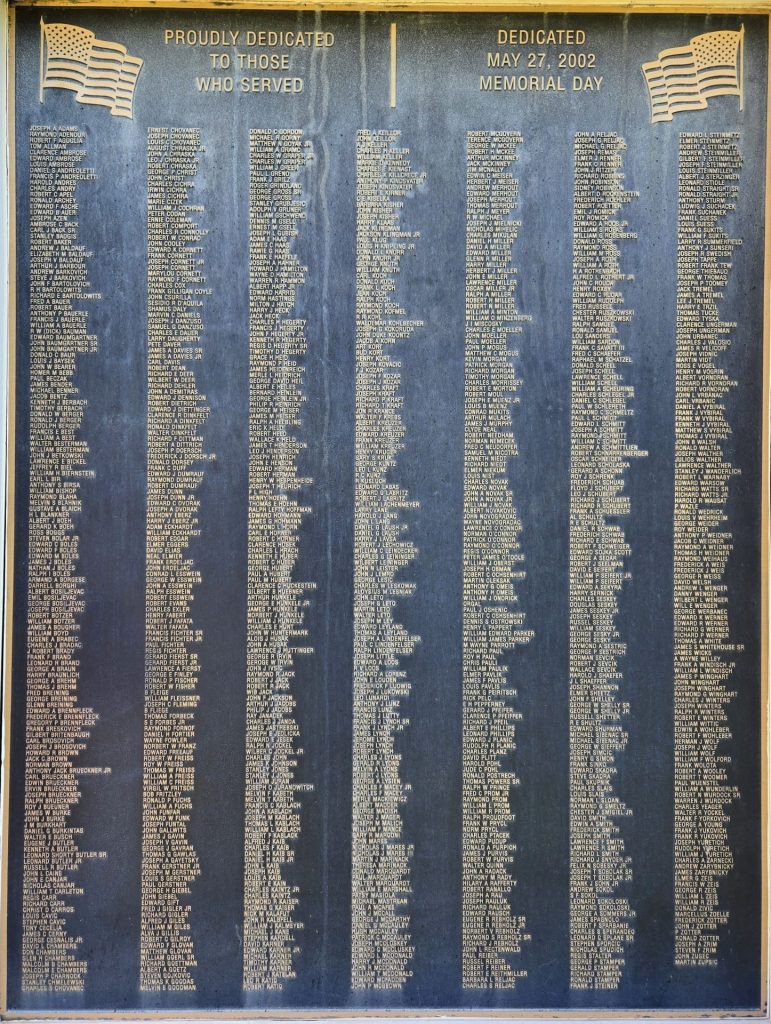 VFW POST 7090 HONOR ROLL MEMORIAL PLAQUE