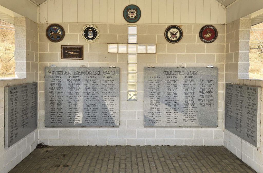 VETERANS MEMORIAL WALL ERECTED 2017