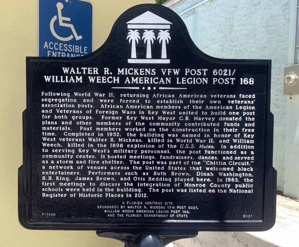 WALTER R. MICKENS VFW POST 6021 WAR MEMORIAL MARKER