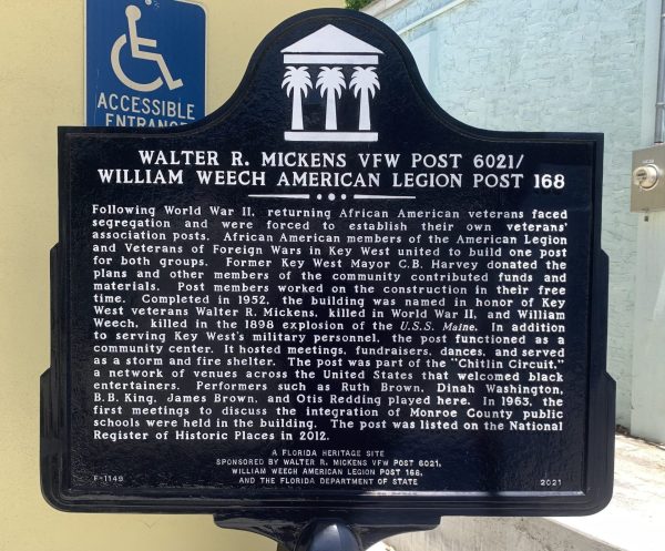 WALTER R. MICKENS VFW POST 6021 WAR MEMORIAL MARKER