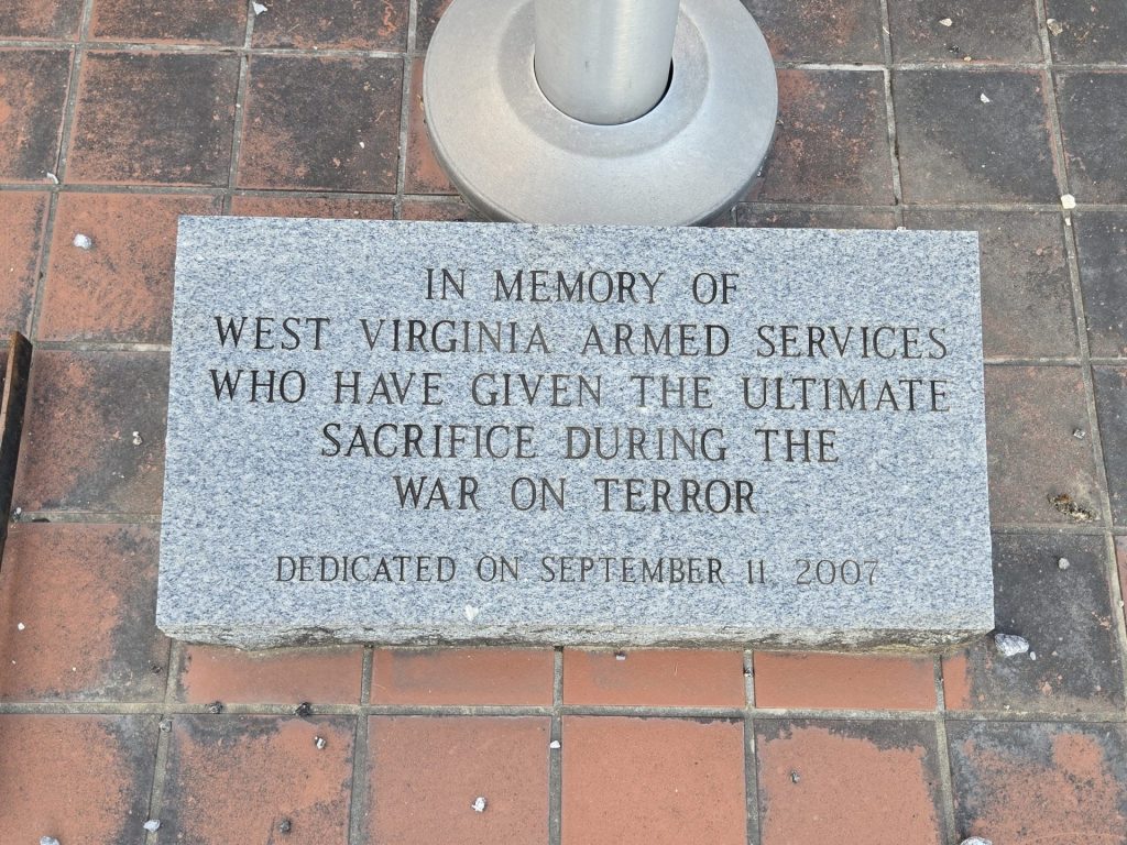 WAR ON TERROR AND SEPTEMBER 11, 2001 MEMORIAL FLAGPOLE STONE A