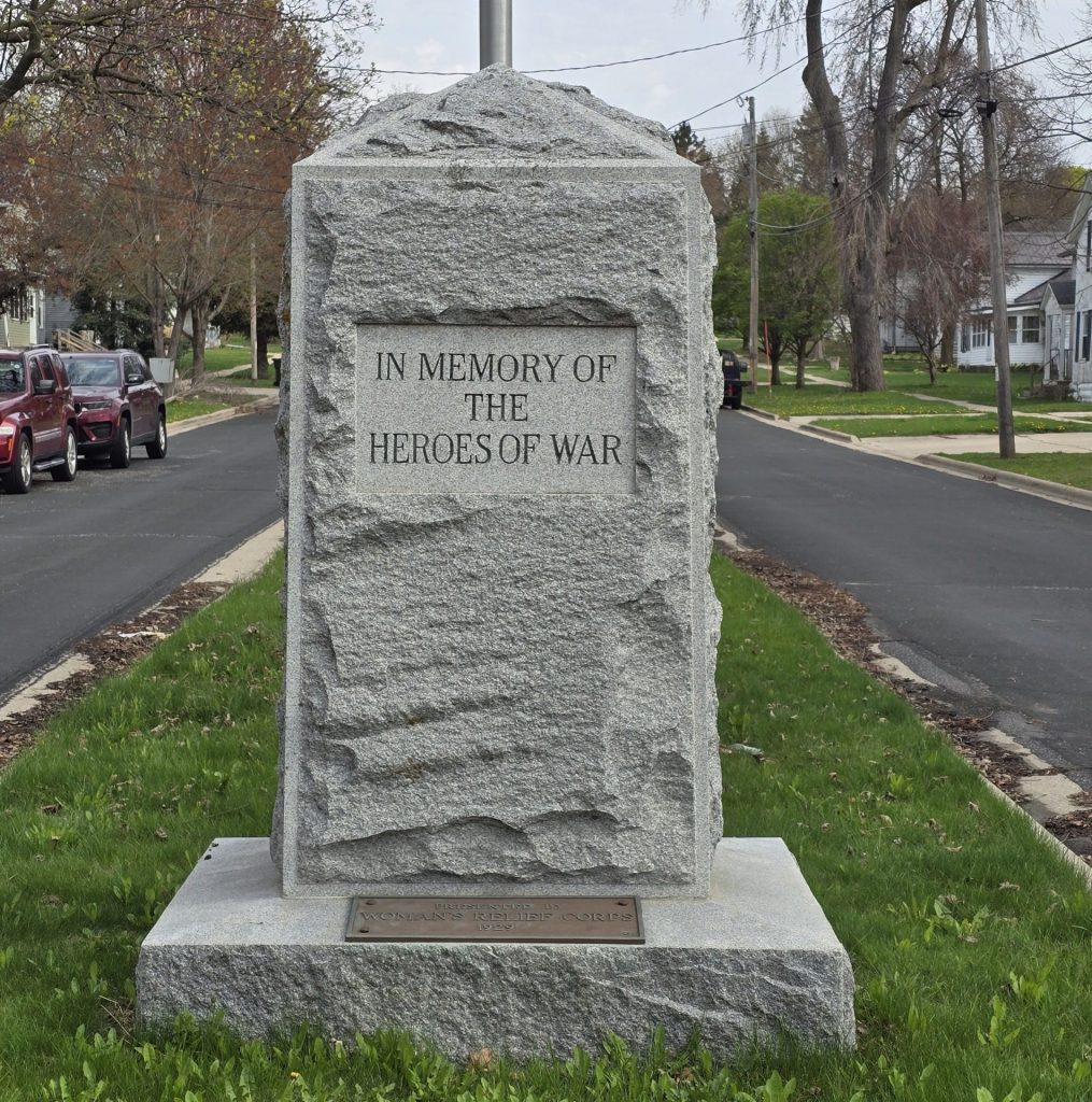 WOMEN’S RELIEF CORPS HEROES OF WAR MEMORIAL