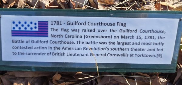 1781-GUILFORD COURTHOUSE FLAG MEMORIAL PLAQUE