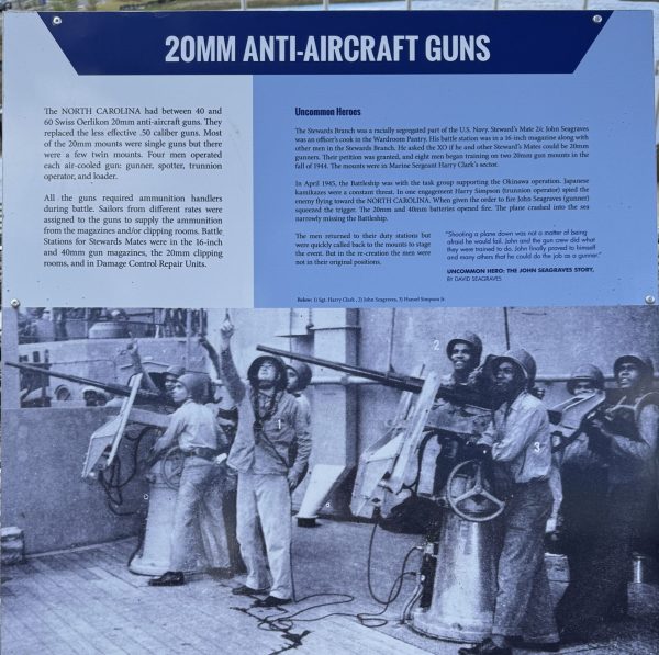 20MM ANTI-AIRCRAFT GUNS WAR MEMORIAL PLAQUE