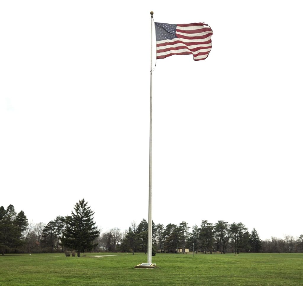 A MEMORIAL FLAGPOLE