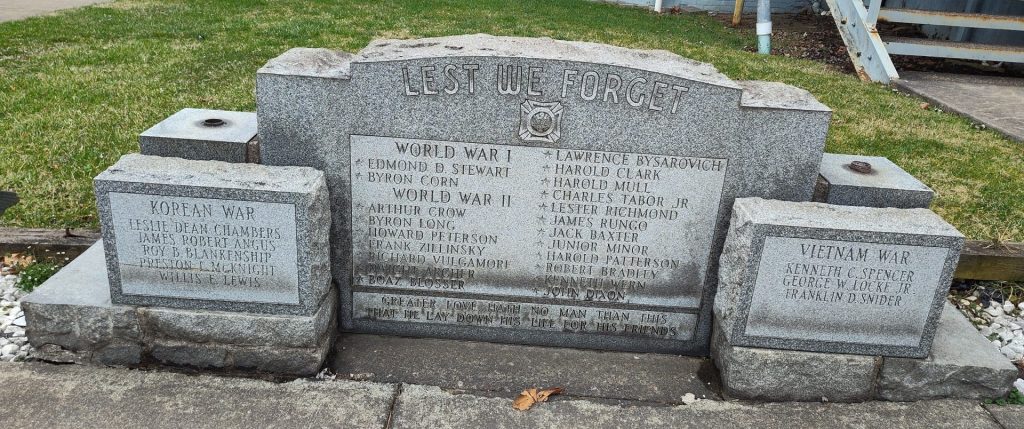 ADAM POE POST 3526 VFW WAR VETERANS MEMORIAL