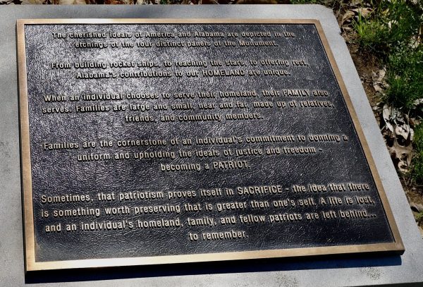 ALABAMA GOLD STAR FAMILIES MEMORIAL MONUMENT PLAQUE B