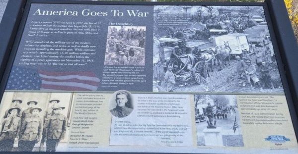 AMERICA GOES TO WAR MEMORIAL PANEL