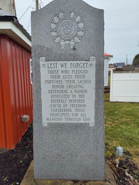 AMERICAN LEGION LEST WE FORGET WAR MEMORIAL
