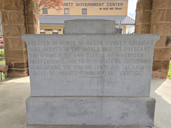 ANSON COUNTY MEMORIAL FOUNTAIN FRONT