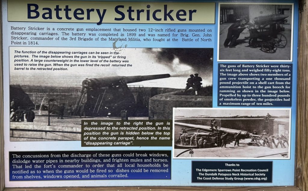 BATTERY STRICKER WAR MEMORIAL PANEL