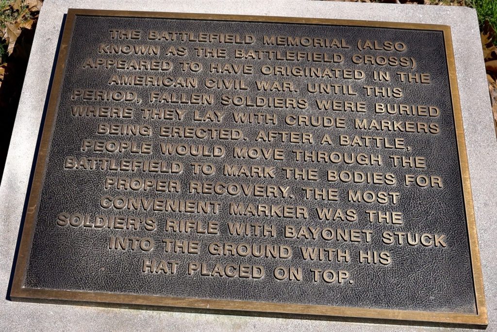 BATTLEFIELD MEMORIAL PLAQUE B