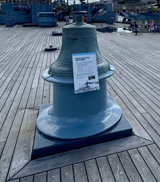 BELL FROM ARMORED CRUISER NORTH CAROLINA MEMORIAL
