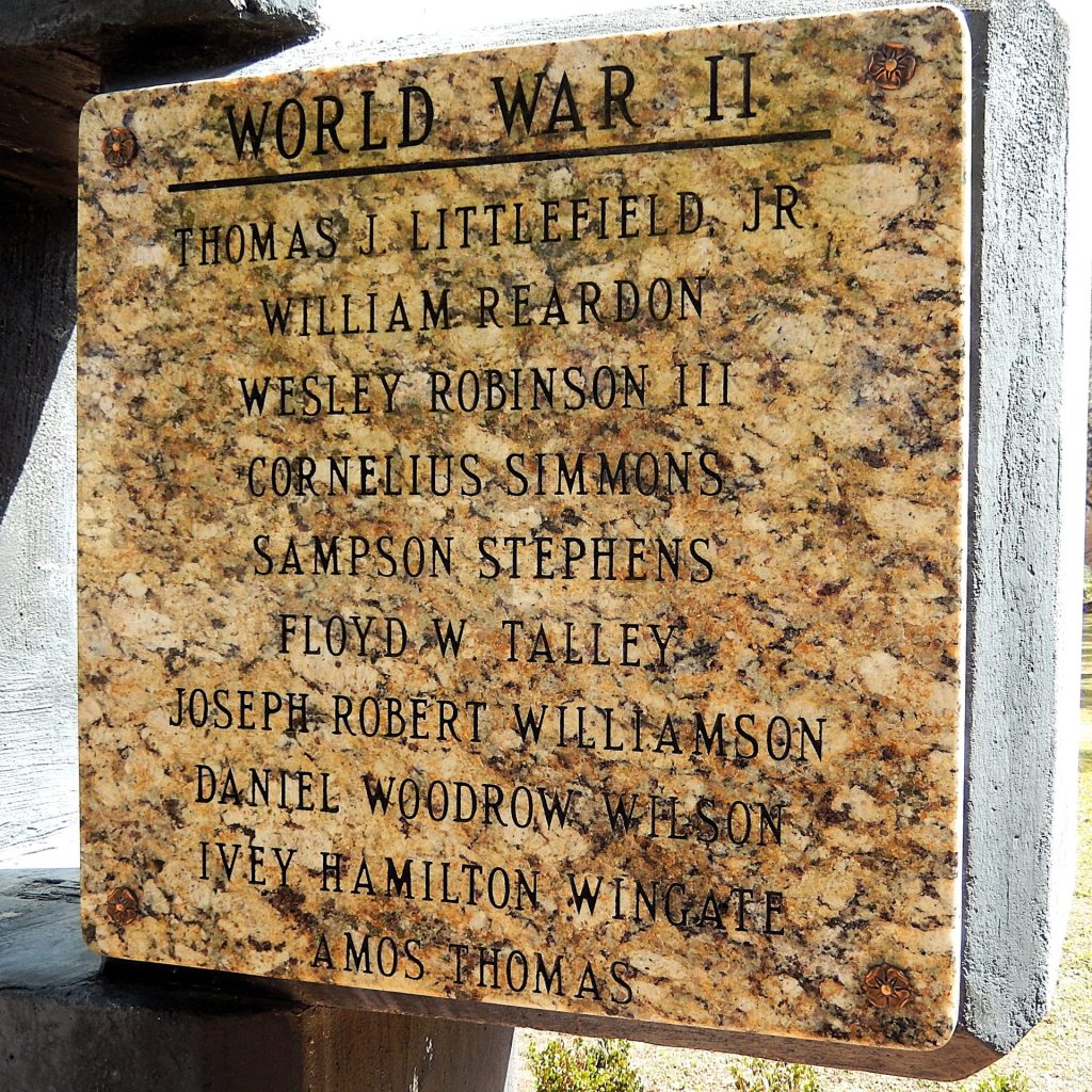 CAMDEN COUNTY WAR MEMORIAL PLAQUE C
