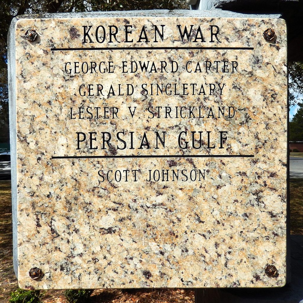 CAMDEN COUNTY WAR MEMORIAL PLAQUE D