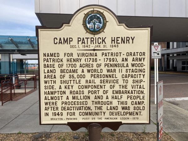 CAMP PATRICK HENRY WAR MEMORIAL MARKER