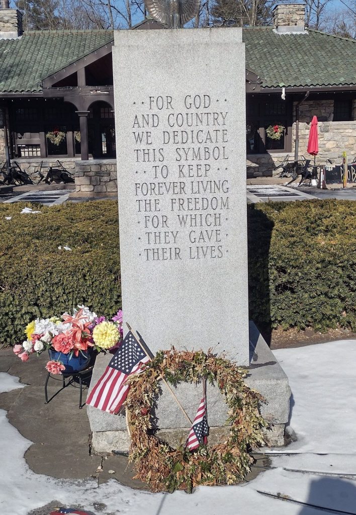 CHAPPAQUA WAR VETERANS MEMORIAL FRONT