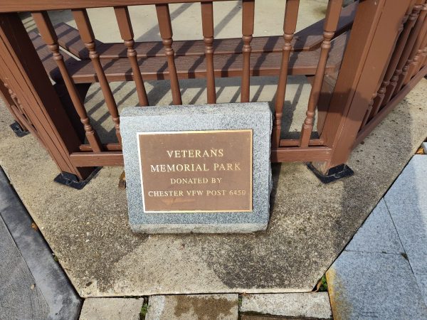 CHESTER VFW POST 6450 VETERANS MEMORIAL PARK PLAQUE