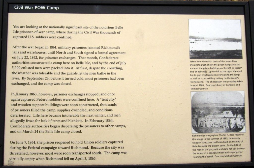 CIVIL WAR POW CAMP MEMORIAL PANEL