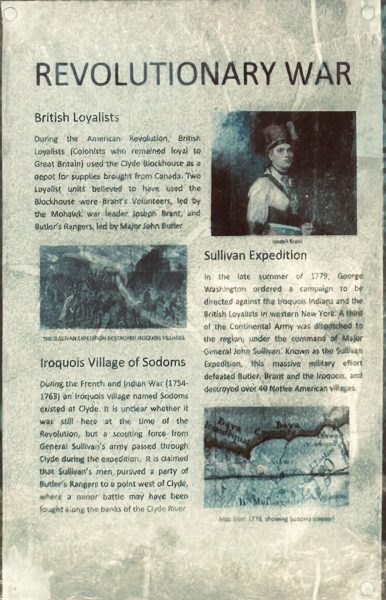 CLYDE REVOLUTIONARY WAR MEMORIAL PLAQUE